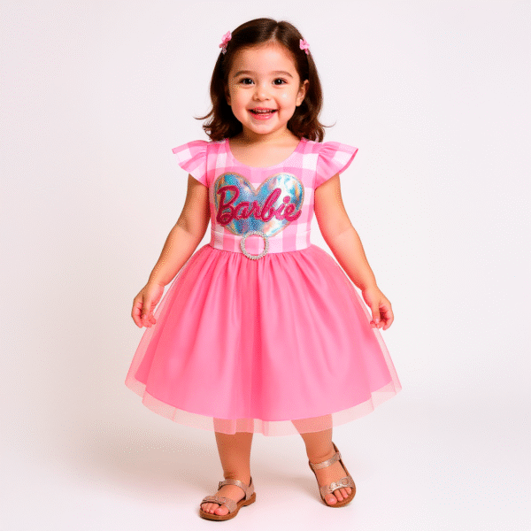 Vestido Barbie Princesa Rosa | Disfraz con Encanto y Volumen - Image 3